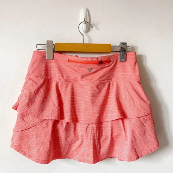 Athleta Swagger Mini Skort Skirt Coral Pink  Sz Small - Picture 4 of 6